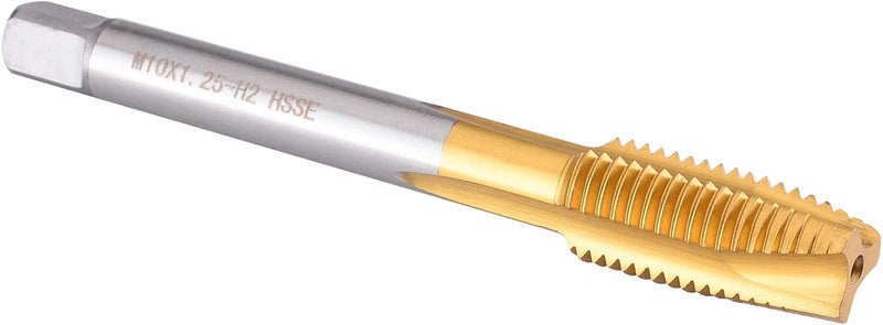 Burkit مفتاح لولبي نقطة حلزونية M10 X 1.25، طلاء تيتانيوم HSS مفتاح لولبي نقطة حلزونية M10 x 1.25 - Image 1